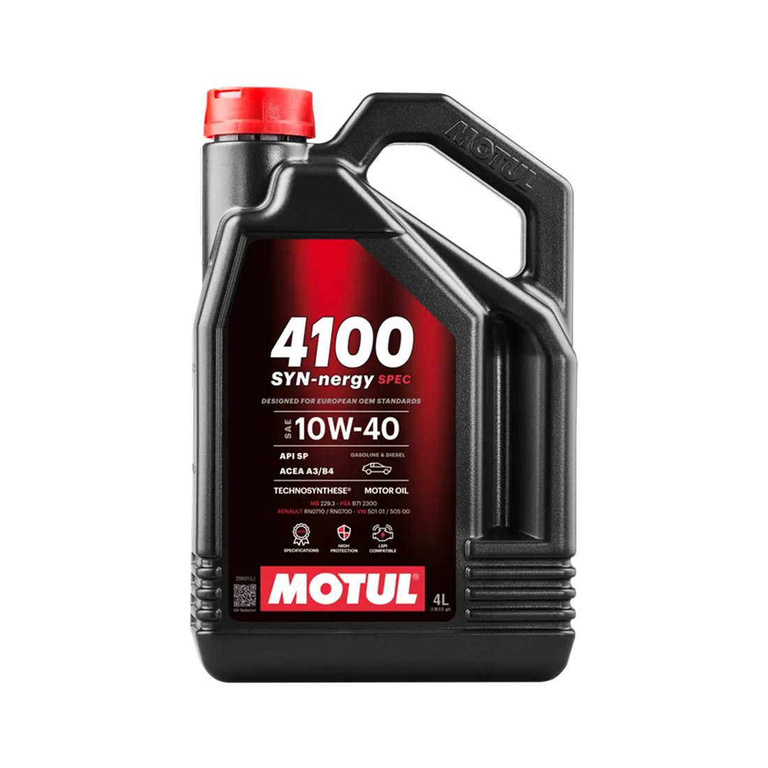 MOTUL 4100 SYN-NERGY SPEC 10W40 4LITROS CJX4